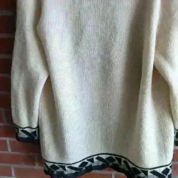 Beautiful vintage mon repos 100% alpaca wool cardigan size small - Picture 4 of 7